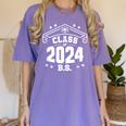 Graduation BS Class Of 2024 Grad Congratulations Graduate Women's Comfort Colors T-Shirt Violet
