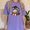Graduation Cat Graduation Present For Graduate Grad Women's Comfort Colors T-Shirt Violet