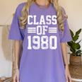 Graduation Class 1980 Women's Comfort Colors T-Shirt Violet