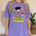 Graduation Class 2018 Cap Gown Shirt Preschool Grad Proud Women's Comfort Colors T-Shirt Violet
