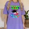 Graduation Class 2018 Cap Gown Shirt Preschool Graduate Women's Comfort Colors T-Shirt Violet