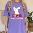 Graduation Class 2018 Dabbing College Grad Shirt Women's Comfort Colors T-Shirt Violet