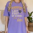 Graduation Class Of 2026 My Last First Day Of School Senior Women's Comfort Colors T-Shirt Violet