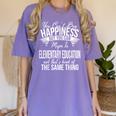 Graduation Elementary Education Major Women's Comfort Colors T-Shirt Violet