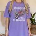 Graduation I Graduated Can I Go Back To Bed Now Women's Comfort Colors T-Shirt Violet