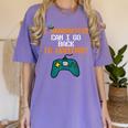 Graduation I Graduated Can I Go Back To Gaming Women's Comfort Colors T-Shirt Violet
