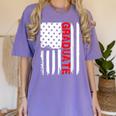 Graduation High School College Flag Graduate T Shirt 2018 Women's Comfort Colors T-Shirt Violet