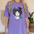 Graduation Masters Degree Woman Queen Graduate 2025 Women's Comfort Colors T-Shirt Violet