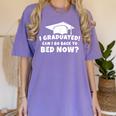 Graduation Motivation Joke University High School Student Women's Comfort Colors T-Shirt Violet