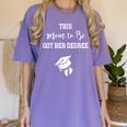 Graduation Pregnancy Announcement Shirt For Expectant Women Women's Comfort Colors T-Shirt Violet