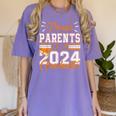 Graduation Proud Parents Of a 2024 Graduate For Mom And Dad Women's Comfort Colors T-Shirt Violet