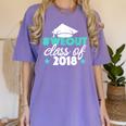 Graduation Shirt We Out Class Of 2018 Graduation Tee Women's Comfort Colors T-Shirt Violet