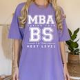 Graduation Shirt For Him Her MBA Next Level BS Women's Comfort Colors T-Shirt Violet