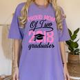 Graduation Shirt For Mom With Twins Proud Mom Of Two Women's Comfort Colors T-Shirt Violet