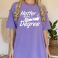 Graduation Shirt For Women Hotter By One Degree T Shirt Women's Comfort Colors T-Shirt Violet