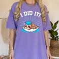 Graduation Did It Sloth Graduate Animal Sloths Sloth Women's Comfort Colors T-Shirt Violet