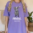 Graduation T-Shirt Dabbing Graduation We Out Class Of 2018 Women's Comfort Colors T-Shirt Violet