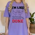 Graduation T Shirt I'm Like 2018 Done Class Of Women's Comfort Colors T-Shirt Violet