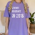 Graduation T Shirts Legends Graduate In 2018 Tee Women's Comfort Colors T-Shirt Violet