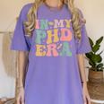 Groovy In My Phd Era Doctorate Graduation Women's Comfort Colors T-Shirt Violet