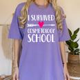 Hairstylist Cosmetology School Graduation Graduate Tee Women's Comfort Colors T-Shirt Violet