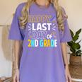 Happy Last Day Of 2nd Grade Shirt Cutie Graduation Women's Comfort Colors T-Shirt Violet