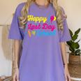 Happy Last Day Of School Graduation Teacher Students T-Shirt Women's Comfort Colors T-Shirt Violet