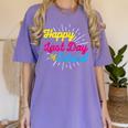 Happy Last Day Of School Graduation Teacher Students Women's Comfort Colors T-Shirt Violet