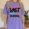 Happy Last Day Of School Kids Teacher Student Graduation Women's Comfort Colors T-Shirt Violet