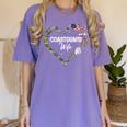 Heart Coast Guard Wife Coast Guard Graduation Wife USCG Wife Women's Comfort Colors T-Shirt Violet