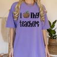 I Heart My Teachers I Love My Teachers Graduation Kids Teens Women's Comfort Colors T-Shirt Violet