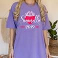High School 2019 Senior Graduation Shirt Girls Daughter Women's Comfort Colors T-Shirt Violet