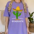 High School College Graduate Graduation Women's Comfort Colors T-Shirt Violet