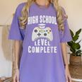 High School Graduation Shirt Gamer Graduation Women's Comfort Colors T-Shirt Violet