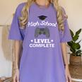 High School Graduation Shirt Video Gamer Nerd Geek Game Women's Comfort Colors T-Shirt Violet