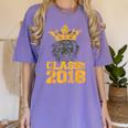 High School King Graduation Shirt Class Of 2018 Seniors Women's Comfort Colors T-Shirt Violet