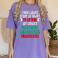 Hilarious Preschool Graduation Mom Dad Meme Preschooler Women's Comfort Colors T-Shirt Violet