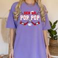 Hockey Senior Pop Pop Graduation Class Of 2026 Kids Women's Comfort Colors T-Shirt Violet
