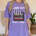 Homeland Security Degree Graduation Film Clapper Women's Comfort Colors T-Shirt Violet