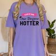 Hotter By One Degree Class Of 2018 Graduation T-Shirt Women's Comfort Colors T-Shirt Violet