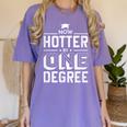 Now Hotter By One Degree Graduation Grade Student Women's Comfort Colors T-Shirt Violet