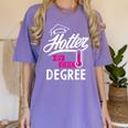 Hotter By One Degree Graduation Women's Comfort Colors T-Shirt Violet