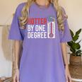 Hotter By One Degree Phd MBA College Graduation Women's Comfort Colors T-Shirt Violet