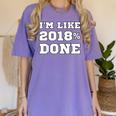 I'm Like 2018 Done Class Of 2018 Graduation T-Shirt Women's Comfort Colors T-Shirt Violet