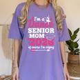 I'm A Dance Senior Mom 2026 Of Course I'm Crying Graduation Women's Comfort Colors T-Shirt Violet