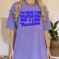 I'm Here For Graduation School Class Senior 2024 Women's Comfort Colors T-Shirt Violet