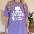 I'm One Degree Hotter Graduation Gag Seniors T-Shirt Women's Comfort Colors T-Shirt Violet