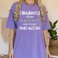 I'm Smart & Stuff Class Of 2024 High School Graduation Women's Comfort Colors T-Shirt Violet