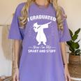 Now I'm Like Smart And Stuff Funny Graduation Tshirt Women's Comfort Colors T-Shirt Violet