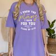 Jeremiah I Know Plans Graduation 2019 College Graduate Women's Comfort Colors T-Shirt Violet